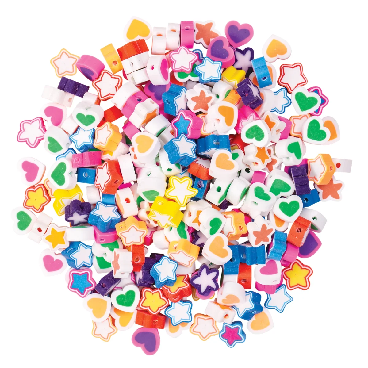 Zart Beads Hearts and Stars Mix 100g