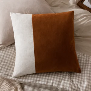 Morden Soft-Washed Velvet Cushion Pecan